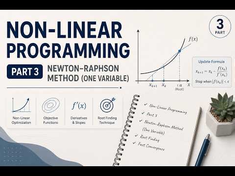 NLP || Newton-Raphson ( One Variable )