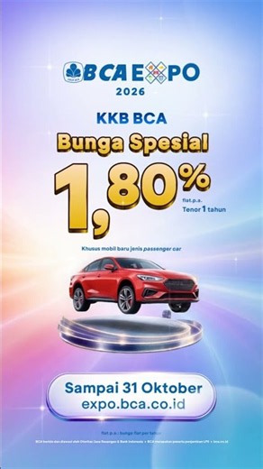 Buruan Dapetin Mobil Impian di BCA Expo 2026