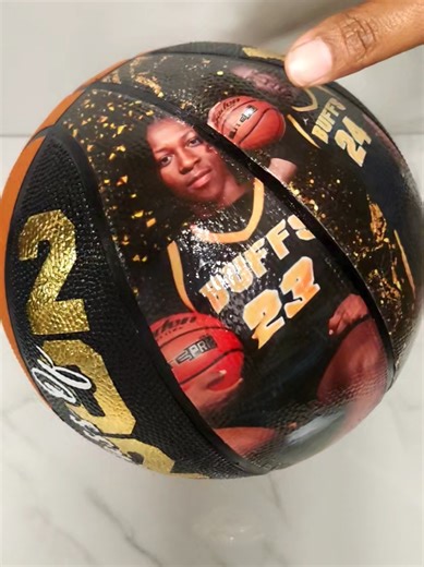 Did I mention that I also customize basketballs? #custombasketball #senior #graduate