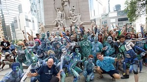 Sing along with a naked choir on NYC Bodypainting Day – Metro US