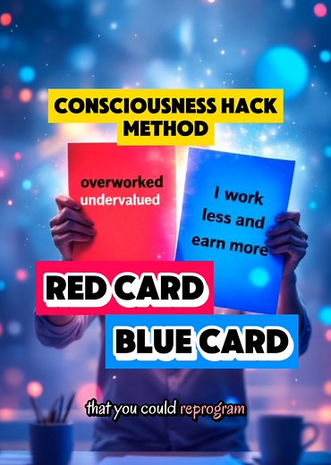 Reprogram Your Brain: Red Card Blue Card Method