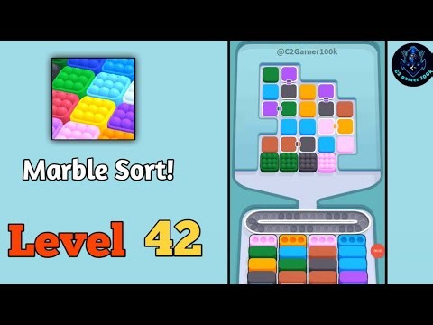 Marble sort! level 42 Walkthrough solution Gameplay