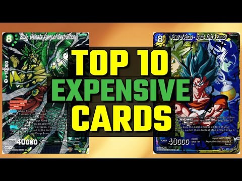 Dragon Ball Super Card Game: Top 10 EXPENSIVE Cards!