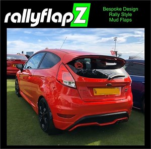 rallyflapZ | Mud Flaps to fit FIESTA ST180  All Mk7|7.5  Inc Zetec S  08-17 BLACK (All Options)