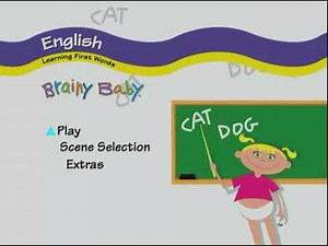 Brainy Baby English DVD Menu