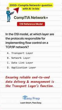 CompTIA OSI: The TRANSPORT Layer's Flow Control SECRET