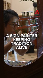 55K views · 429 reactions | Charmaine Chen is a sign painter who specialises in handpainted lettering and working with gold leaf. Have you seen her work around Singapore? More: https://cna.asia/42X4cGv | CNA | Facebook