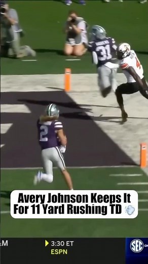 Avery Johnson 💨 BURNS Oklahoma State for 11-Yard Rushing TD | Kansas State vs Oklahoma State