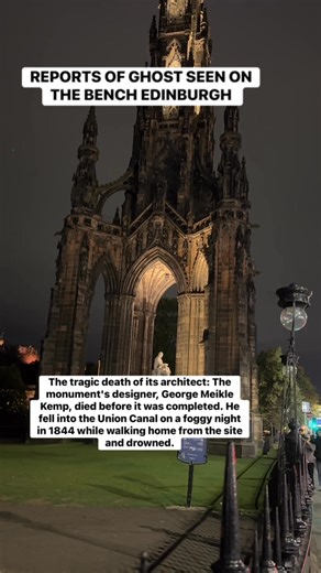 80K views · 398 reactions | REPORTS of ghost seen on the bench Edinburgh. Scott monument. #ghoststories #halloween #scotland | Project reveal - Ghosts of Britain | Facebook