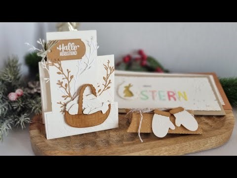 Crafting a centerstep card: Crafting ideas with the Kulricke 2025 Advent calendar punch set, door...