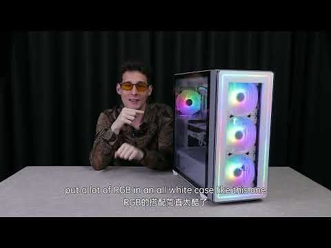 Segotep Gank360-RGB—— All white Gaming PC Case with RGB Panel