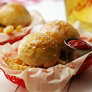 An entire tray of these mini bacon cheeseburger bites counts as dinner now, because we say so. | Tastemade