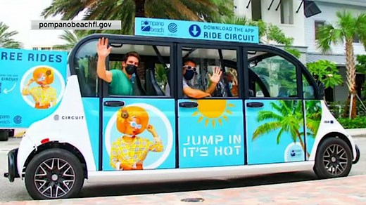 Pompano Beach Unveils Free Shuttle Taking Riders Across City