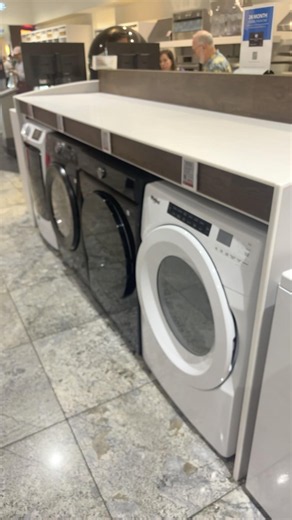4 front load electric dryers by Maytag, Samsung and Whirlpool