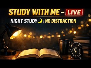 Study With Me LIVE 📚 | Evening Deep Focus | No Talking | Real Study Session