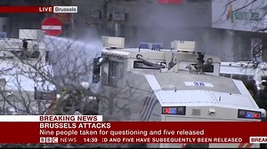 Brussels riot police have fired water cannon at far-right protesters in Place de la Bourse bbc.in/1UQuD8X | BBC News
