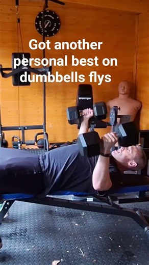 Hitting my dream weight on dumbbell flys #lifting #gymlife #fitness #gym #shortvideo #shortsfeed