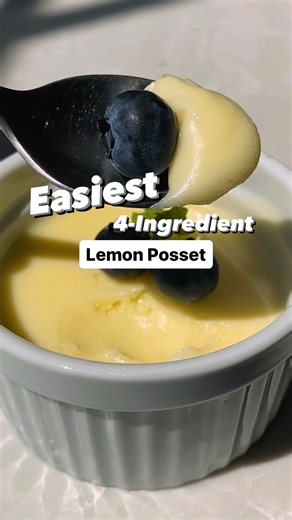 2.2K views · 53 reactions | Lemon posset is a silky, rich British dessert with bright citrus flavor and requires just four ingredients. Full recipe: https://cooks.io/44QGr1u | Cook's Illustrated | Facebook