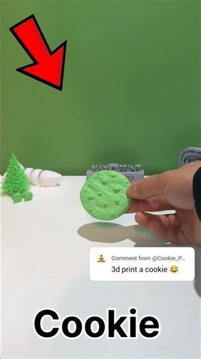 3d printed COOKIE #cookie #food #3dprinting #3dprinted #viral #fypシ