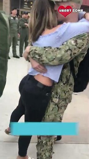 Wife Reunite With Military Husband After Deployment || Heartsome 💖