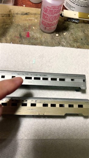 Decals Underway on ATSF Brass Car Sides