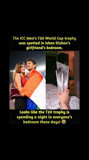 Ishan Kishan Girlfriend Room Photo With T20 World Cup Trophy Goes Viral