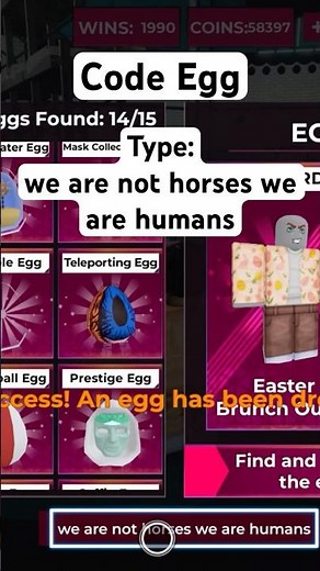Squid Game X- Easter Hunt: Code Egg 🥚 (Roblox)