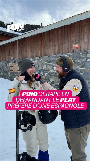 Pino qui parle espagnol, c’est encore pire que quand il parle anglais 😱 Un conseil : ne cherchez pas la traduction de p*lla 🇪🇸😭 | Fun Radio