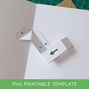 Inward Diagonal Movement Printable Pop-up Card Mechanism - DIY Pop-up Card Template as Digital Download - Etsy UK