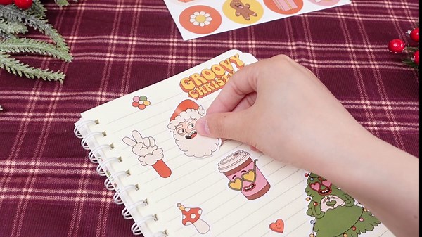 Geyoga 744 Pcs Christmas Stickers for Kids Christmas Holiday Stickers for Gift Box Christmas Ornament Stickers Bulk Cute Xmas Holiday Stickers Santa Claus Labels Stickers for Gifts Crafts Scrapbooking