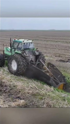 🚜🌊 Heavy-Duty Tractor Ditcher and Field Drainage Management