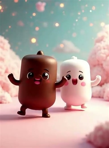 Chocolate marshmallow dancing#ai #aiart #chocolate #like #mars ##youtube marshmello #youtubeshorts