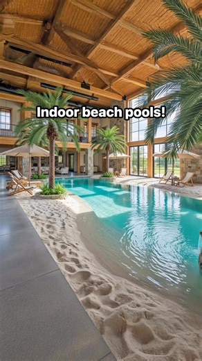 I absolutely need one of these indoor beach pools in my life! 🤯👏 | Inspiring Designs