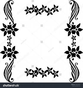 Vector Illustration Flower Frame Elegant Decoration Stock Vector (Royalty Free) 1405225970 | Shutterstock