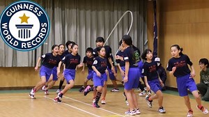 Be amazed by these kids flawlessly breaking a jump rope world record