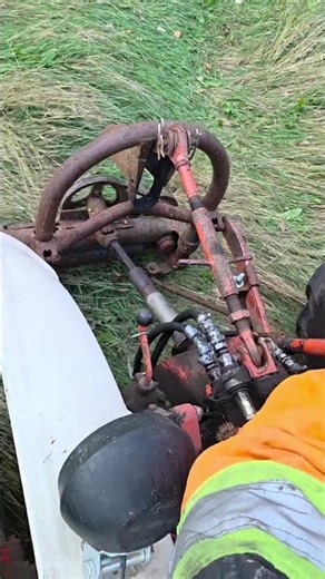 Ford sickle mower hooked up to my David Brown 990