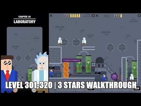 Mr Bullet Chapter 20 LABORATORY Level 305-320. 3 Stars Walkthrough