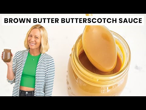 Easy Brown Butter Butterscotch Sauce Recipe | Homemade, Rich & Smooth Dessert Topping.