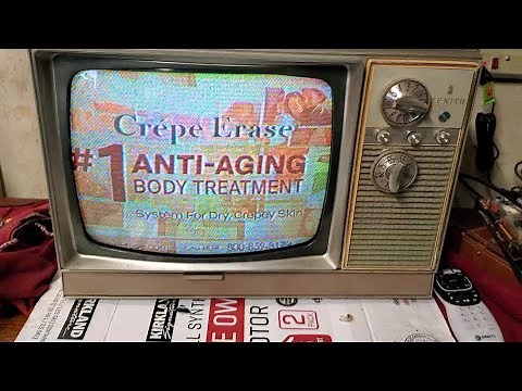 Repairing 1969 Zenith Color Tube CRT Tabletop Television Set