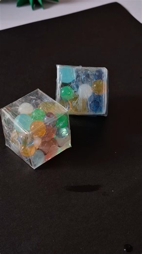 #DIY Ice Cube Squishy with Orbeez ✨ So Satisfying & Easy!