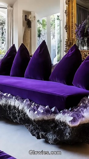 17K views · 584 reactions | An amethyst crystal sofa is a beautiful...