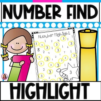 Number Find & Highlight Numbers to 20 Number Sense Worksheets Number of the Day