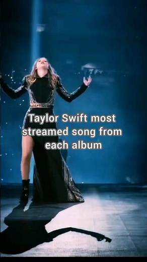 Taylor Swift most streamed song from each album (updated version) | #taylorswift #shorts