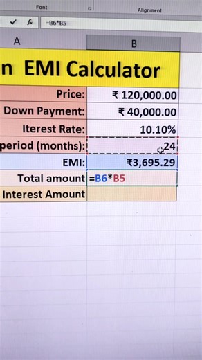 33K views · 411 reactions | Loan EMI Calculator in ms excel #iT_God #viral #trending #newpost #viralpost #hacking #hachingtrick #ms_word #word #ms_excel #excel #computer #information_technology #computer_course #computer_diploma #trick #it_trick #technical_trick #technical_knowledge #ydaroorkee #YDA_Computer_Education #roorkee #manishyoddha | it GoD | Facebook