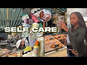 VLOG: SELF CARE + MAINTENANCE hair, nails appointment, shopping, Starbucks | Tamia Alyssia