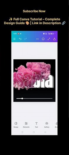 ✨ Canva Tutorial for Beginners | Creative Text Effect Design | Complete Step by Step Guide #canva