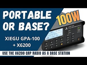 PORTABLE OR BASE STATION? Yes both, with GPA-100 Linear Amplifier and 100W Power!