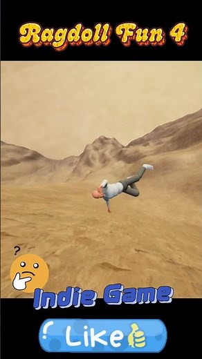 Ragdoll Fun 4 Indie Game In Mountains, Experiment with ragdoll , falling from a mountain.
