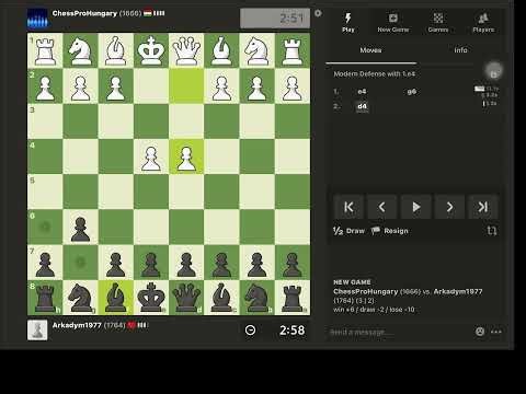 Pirc Defense : Rapidly Accelerating Flywheel