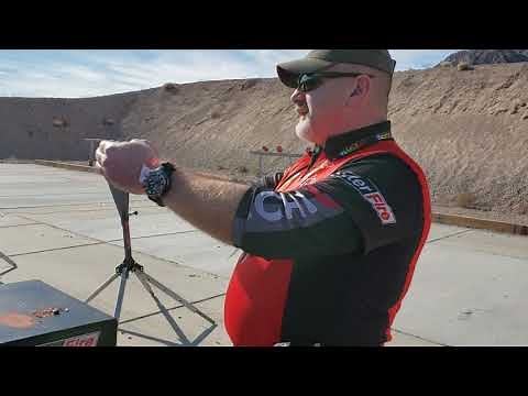 Sinter Fire Frangible Ammo Demo 1 - Shooting Steel Up Close With A Pistol: SHOT Show 2020